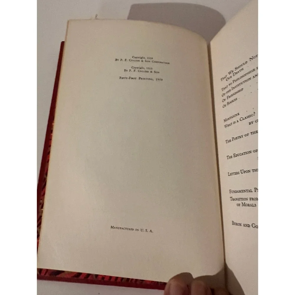 Harvard Classics‎ Literary And Philosophical Essays Montaigne Sainte Beuve Renan